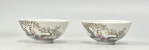 Qing Dynasty Yongzheng Pastel figure cup
