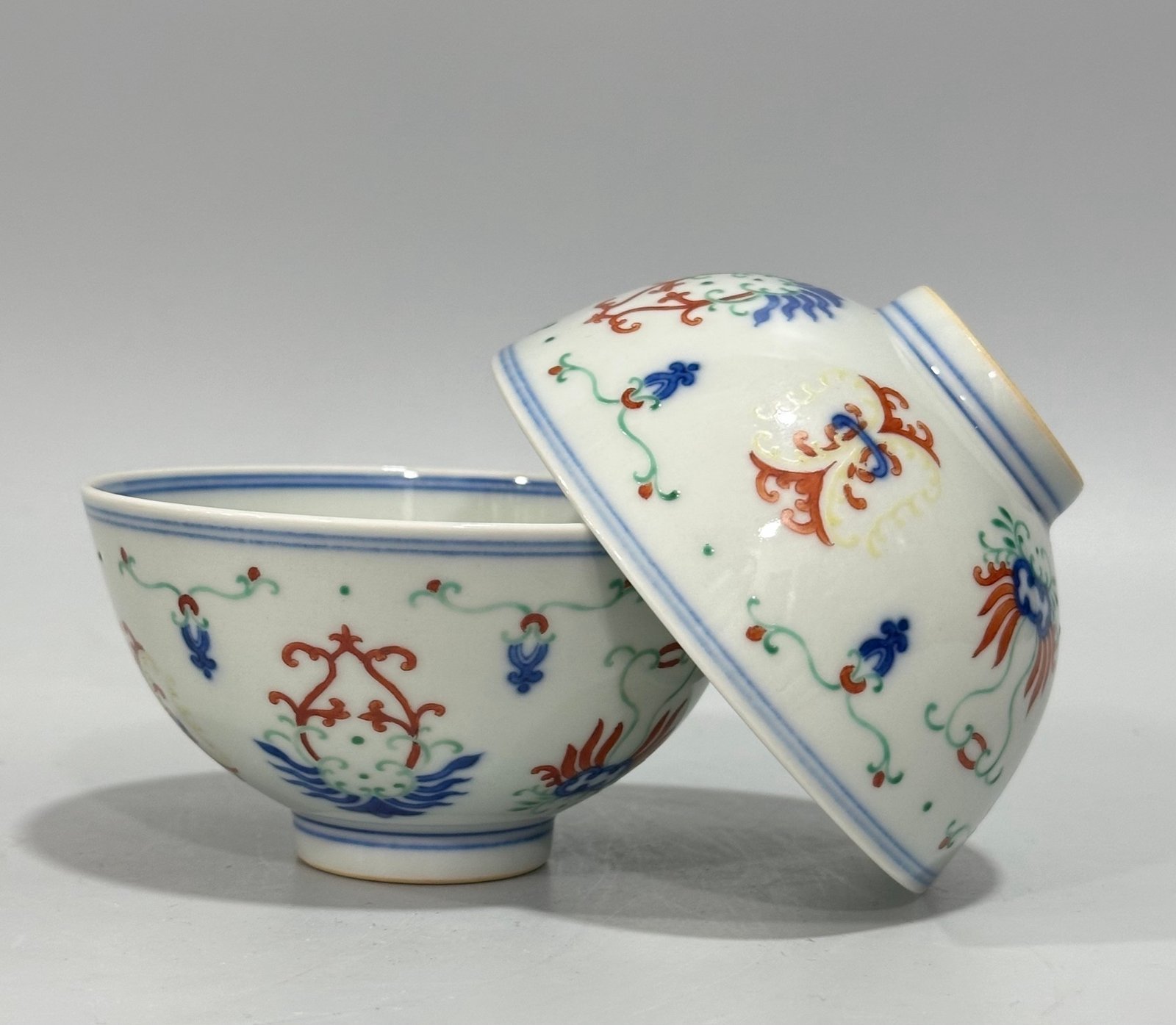 Qing Dynasty Yongzheng blue and white bowl with cold winter pattern