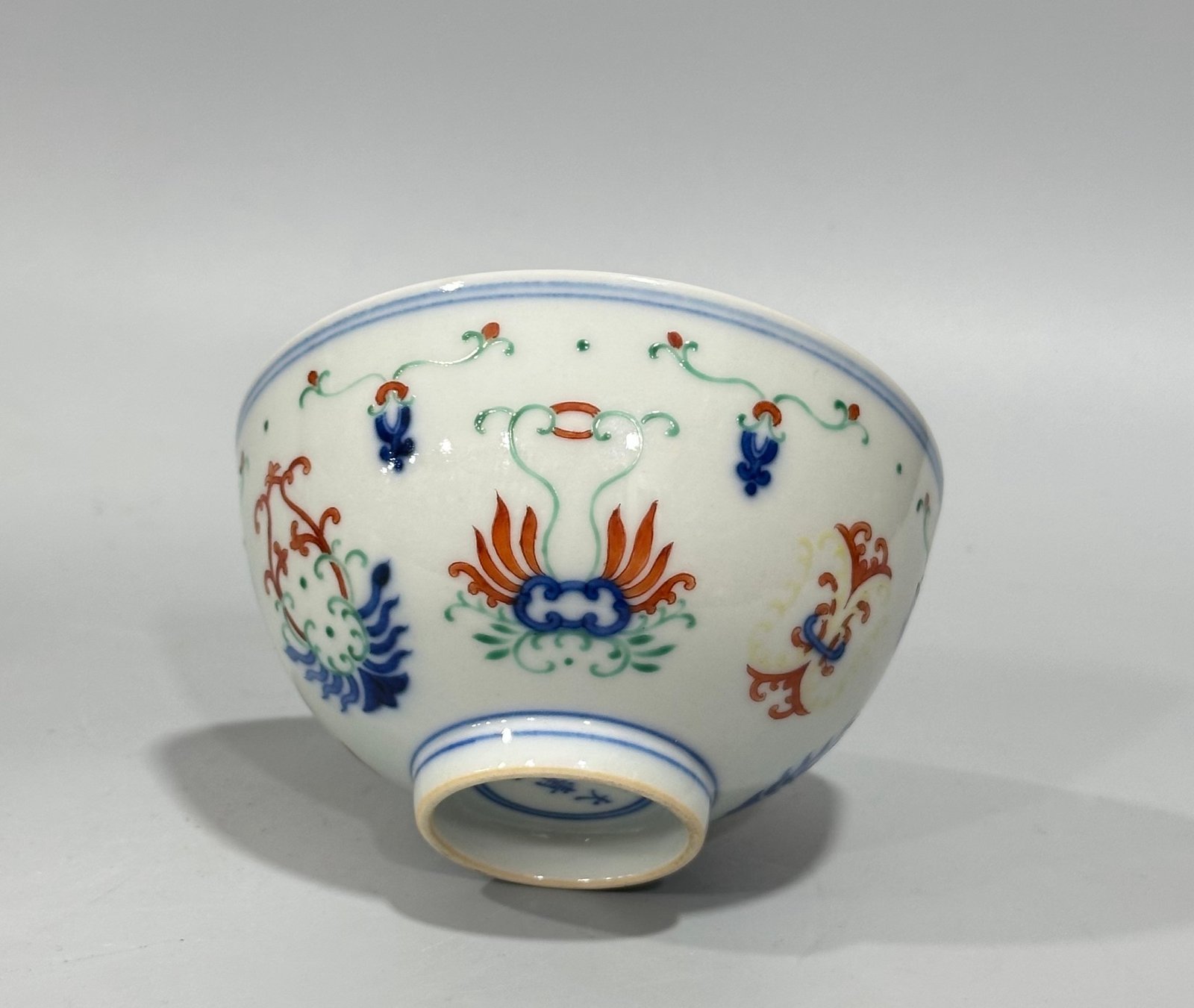 Qing Dynasty Yongzheng blue and white bowl with cold winter pattern