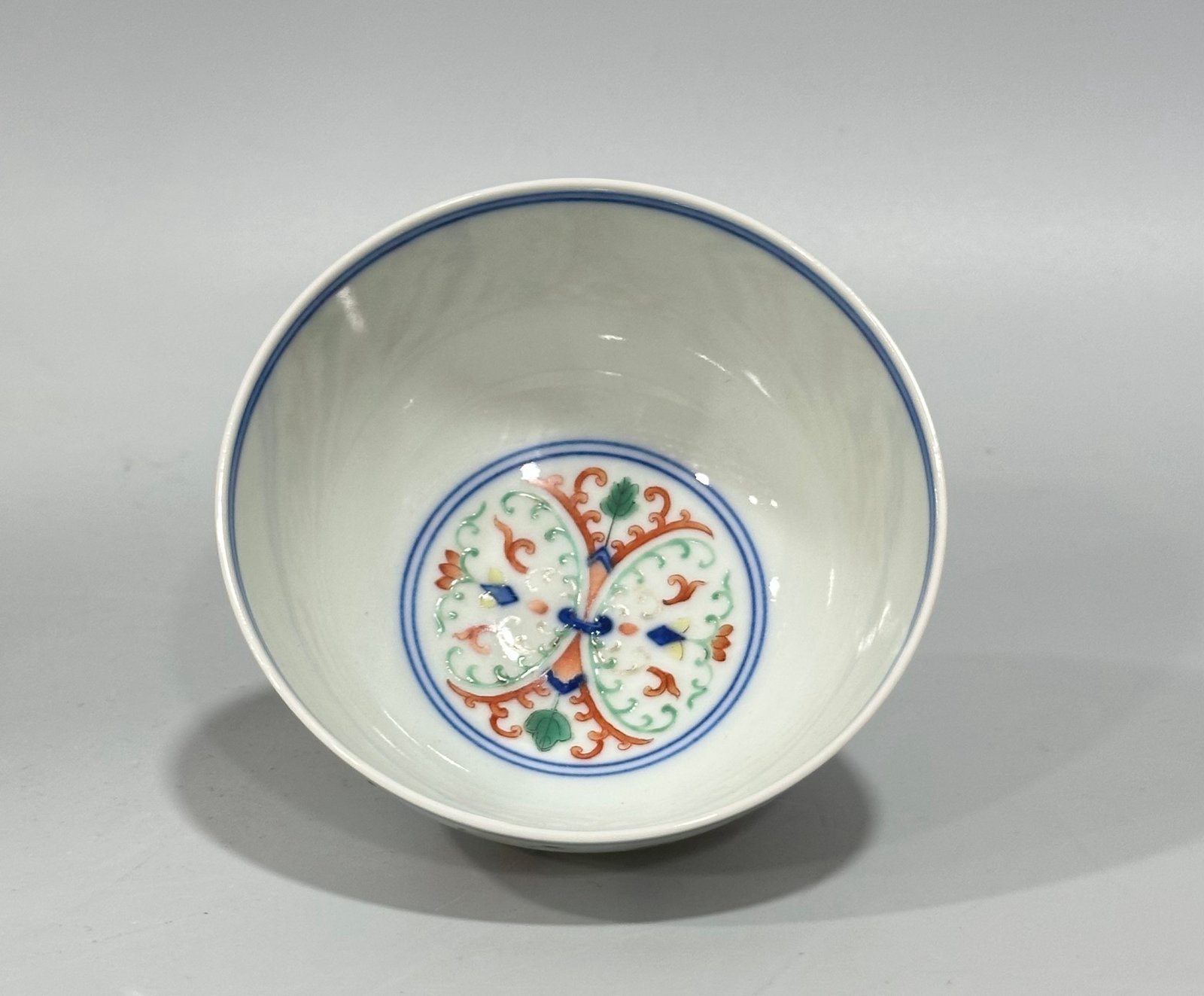 Qing Dynasty Yongzheng blue and white bowl with cold winter pattern