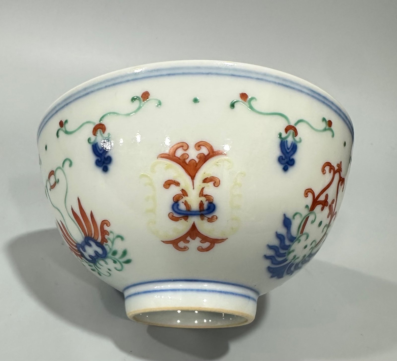 Qing Dynasty Yongzheng blue and white bowl with cold winter pattern