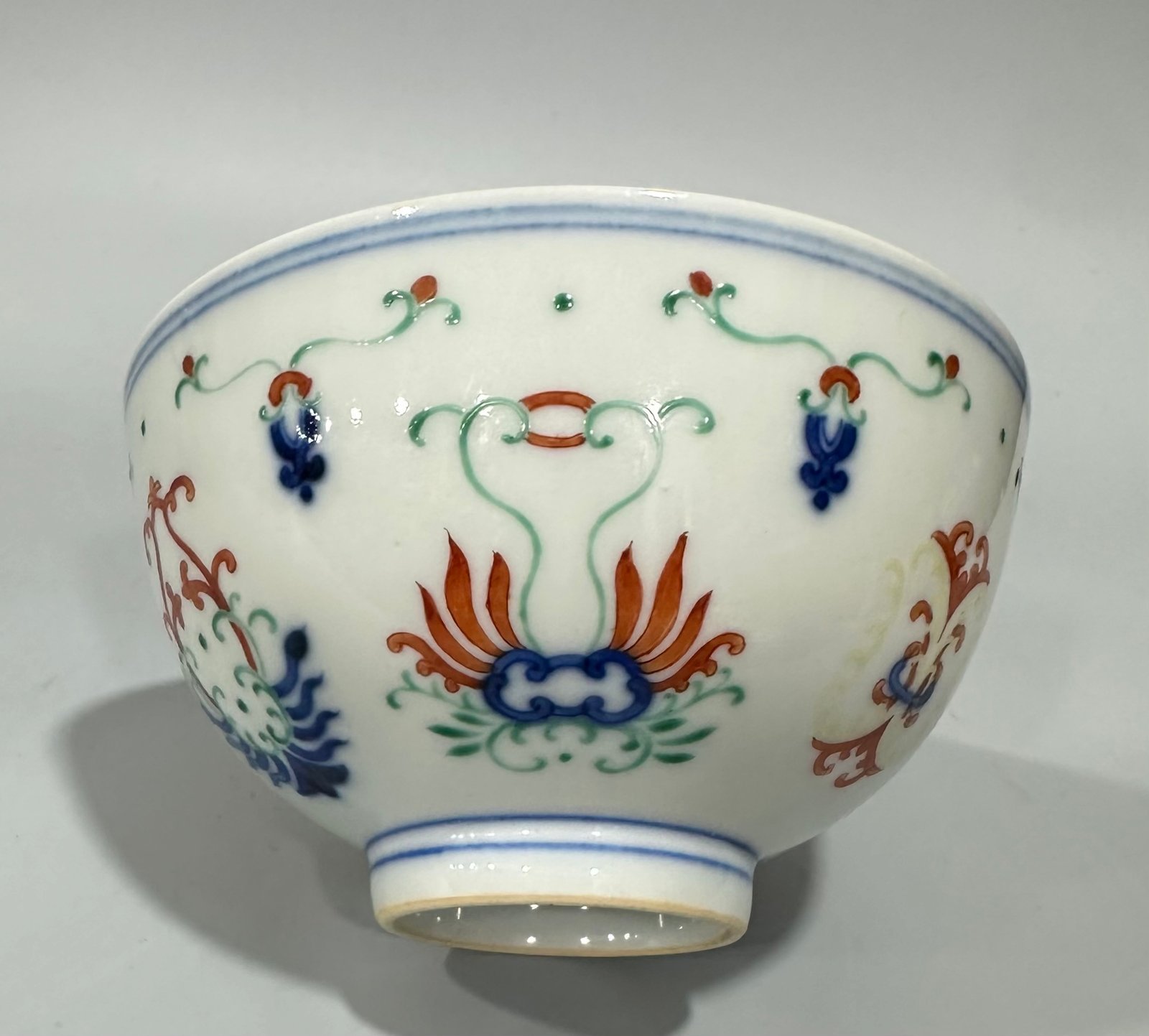Qing Dynasty Yongzheng blue and white bowl with cold winter pattern