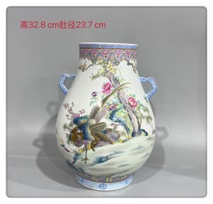 Qing Dynasty Yongzheng Pastel flowers and birds