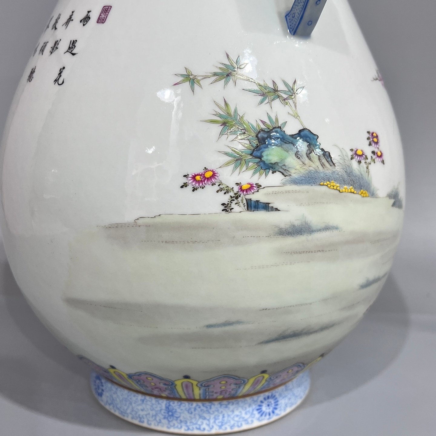 Qing Dynasty Yongzheng Pastel flowers and birds
