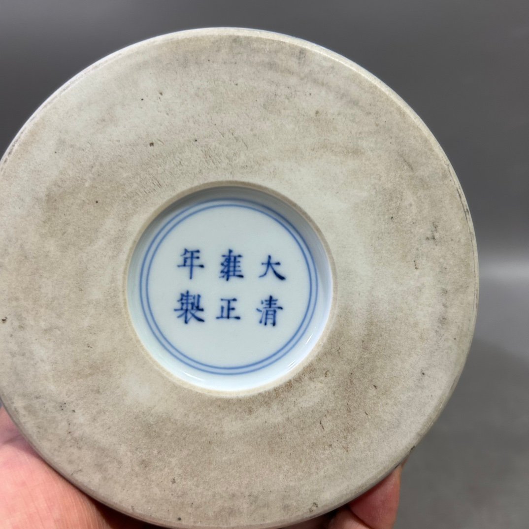 Qing Dynasty Yongzheng pastel plum blossom vase