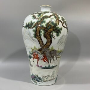 Qing Dynasty Yongzheng Pastel Mamei Vase
