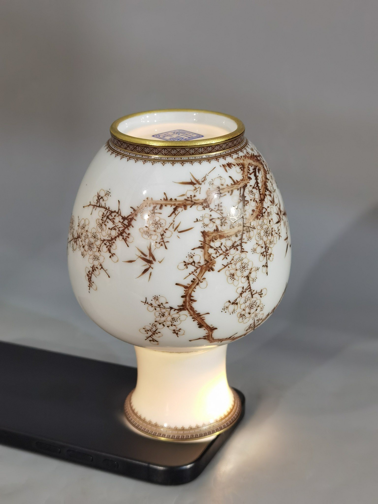 Oing Dynasty Yongzheng A set of enamel plum orchid bamboo and chrysanthemum vases