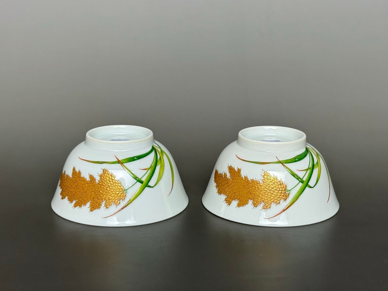 Oing Dynasty Yongzheng Enamel rice ear poem cup