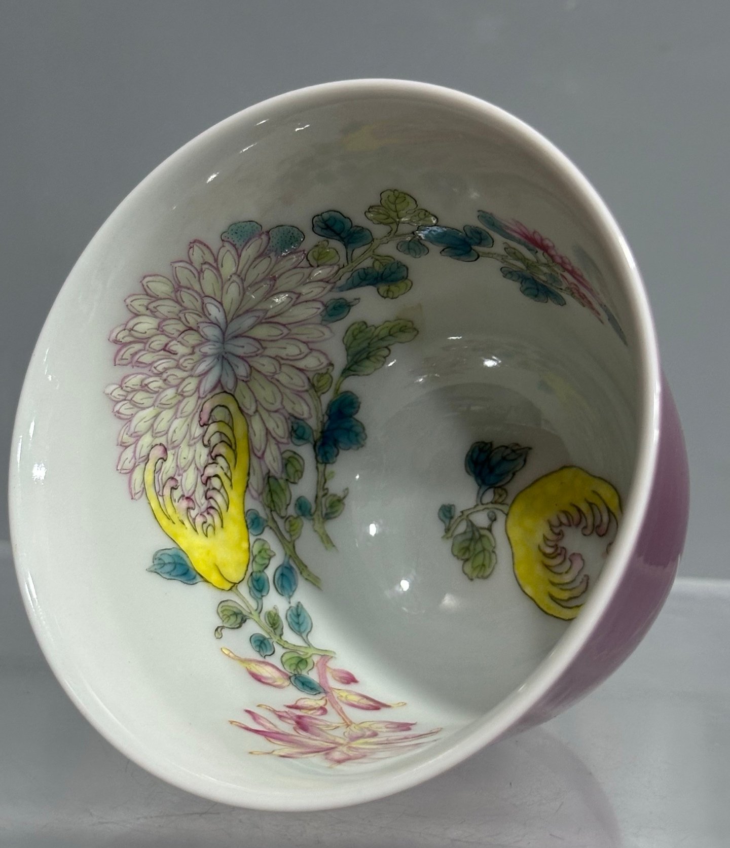 Oing Dynasty Yongzheng year carmine red glaze cup