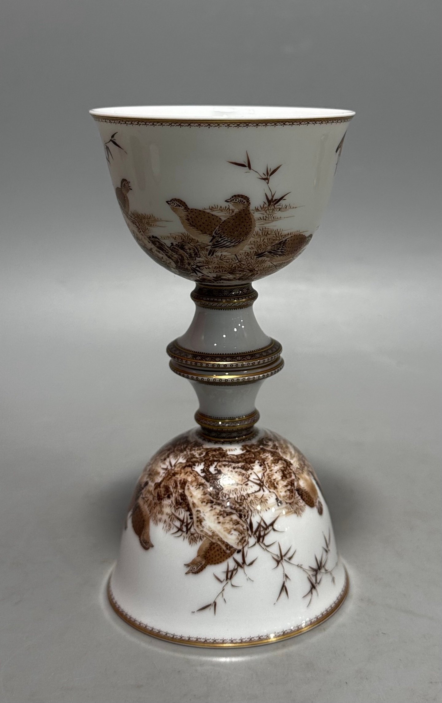 Oing Dynasty Yongzheng year black color Jiu’an goblet