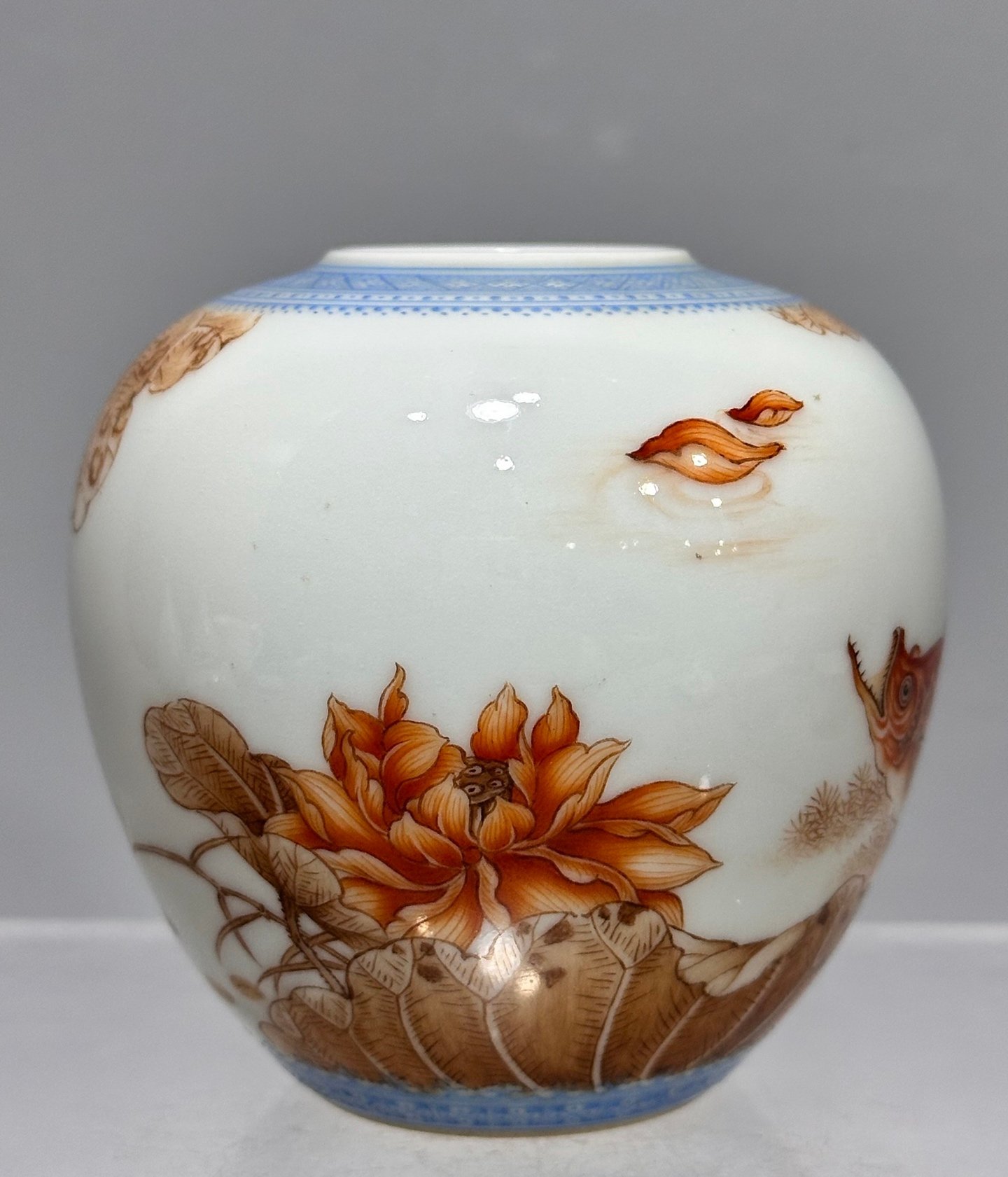 Oing Dynasty Yongzheng a French-coloured jug with dragons playing in the water