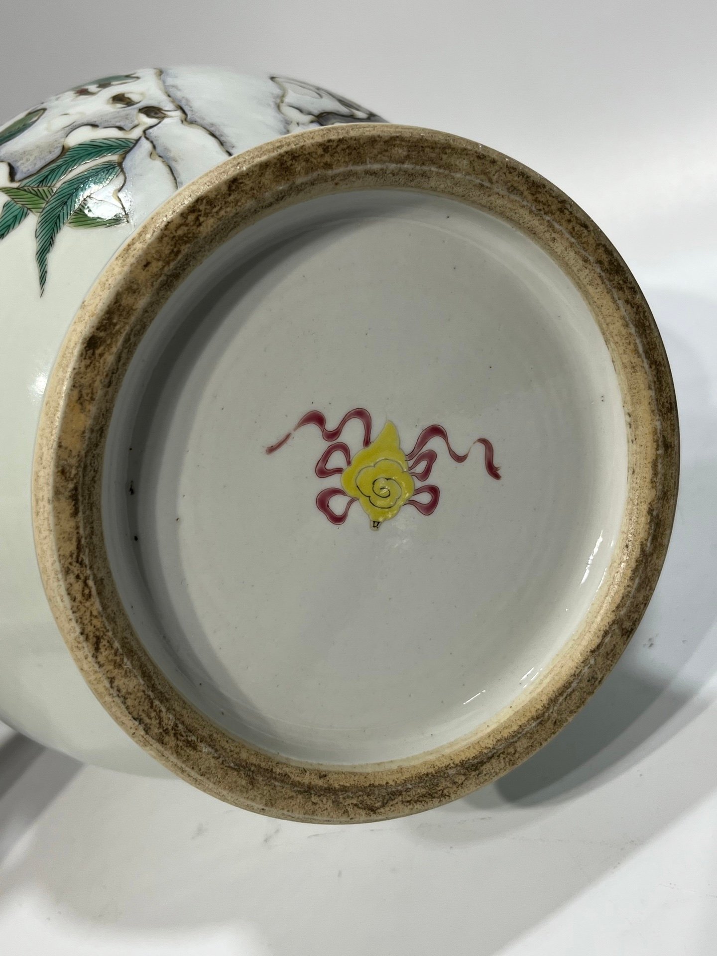 Oing Dynasty Yongzheng pastel flower dish vase