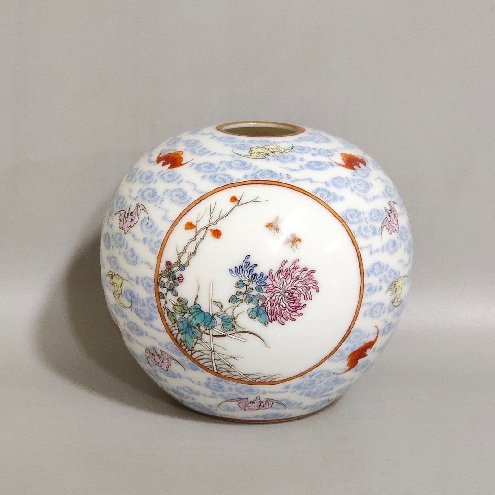Oing Dynasty Yongzheng Yunfu window flower bowl made by Jingyuantang