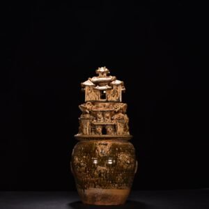 Jin Dynasty Yue kiln celadon barn statue