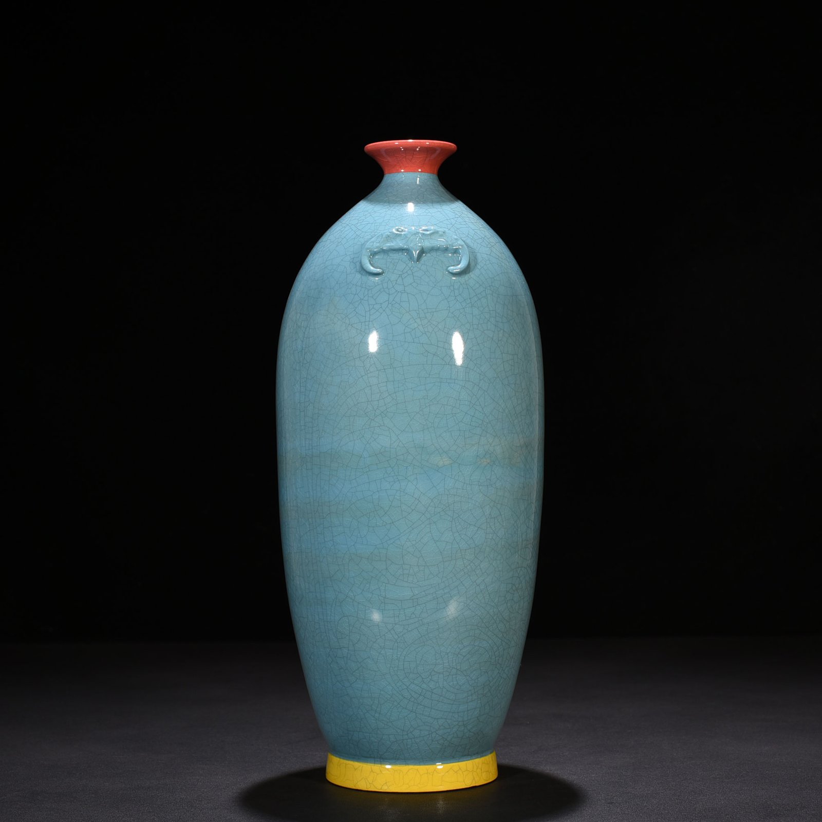 Five Dynasties Three-color Chai Rong Chai porcelain Fulmei vase