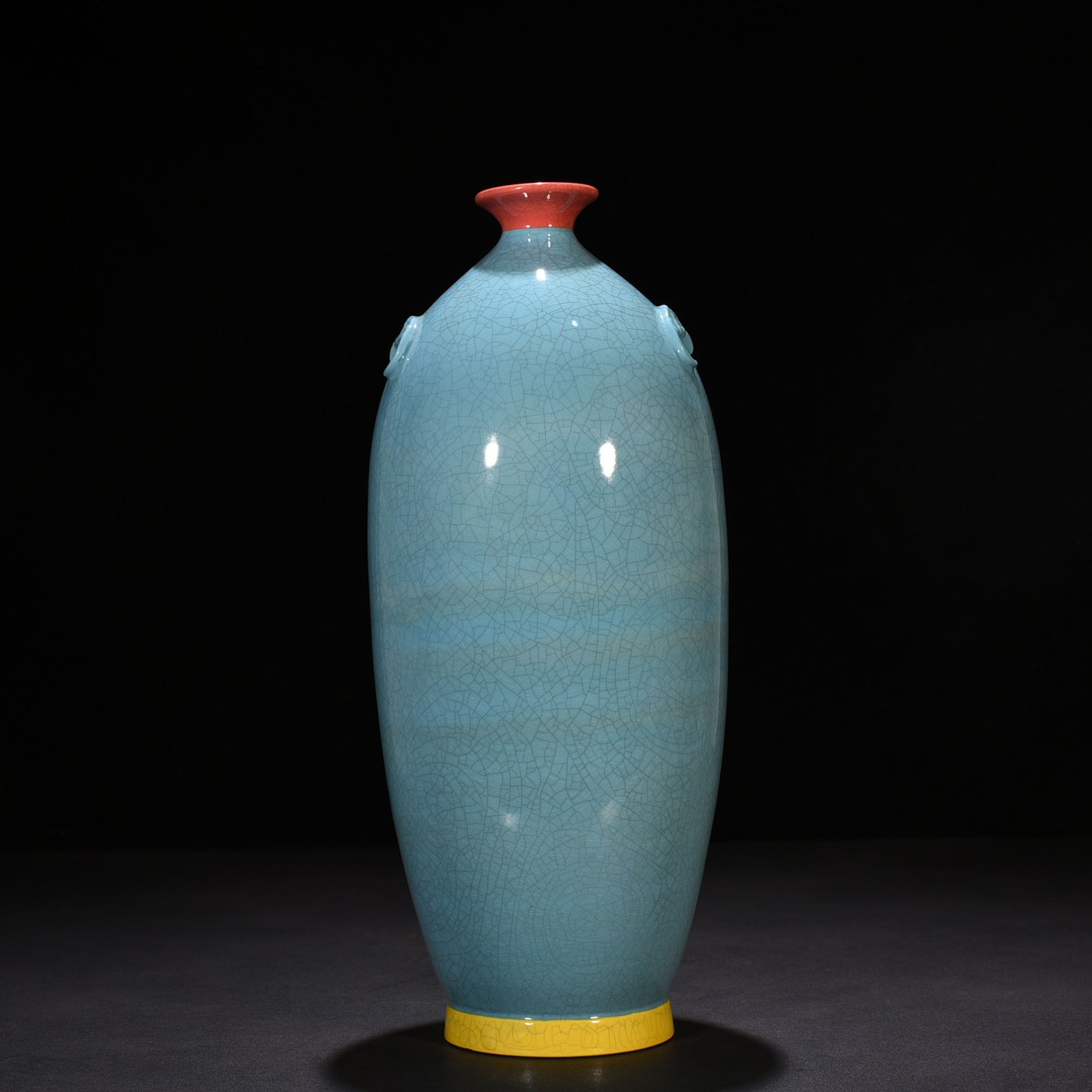 Five Dynasties Three-color Chai Rong Chai porcelain Fulmei vase