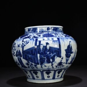 Yuan Dynasty Hall character story jar