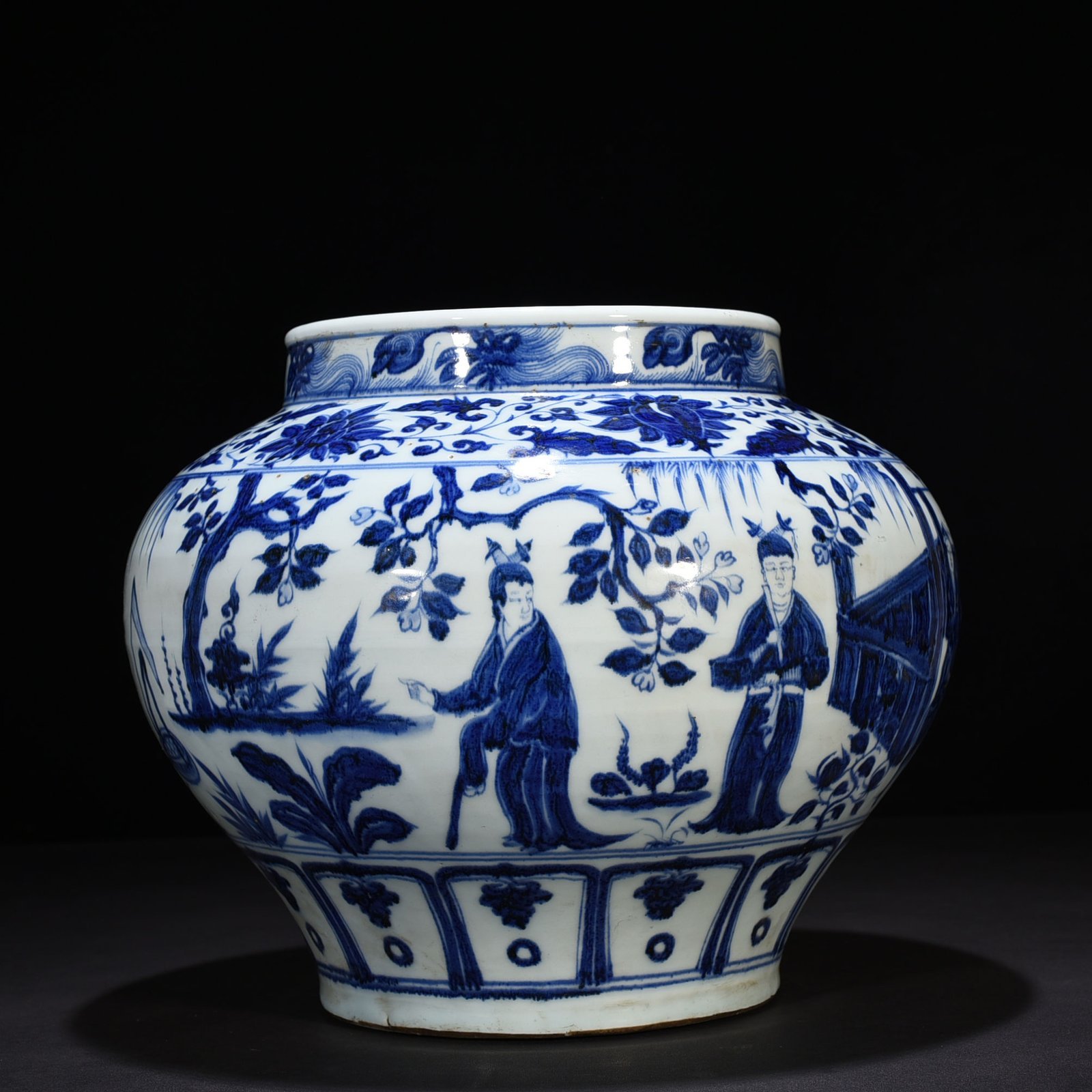 Yuan Dynasty Hall character story jar