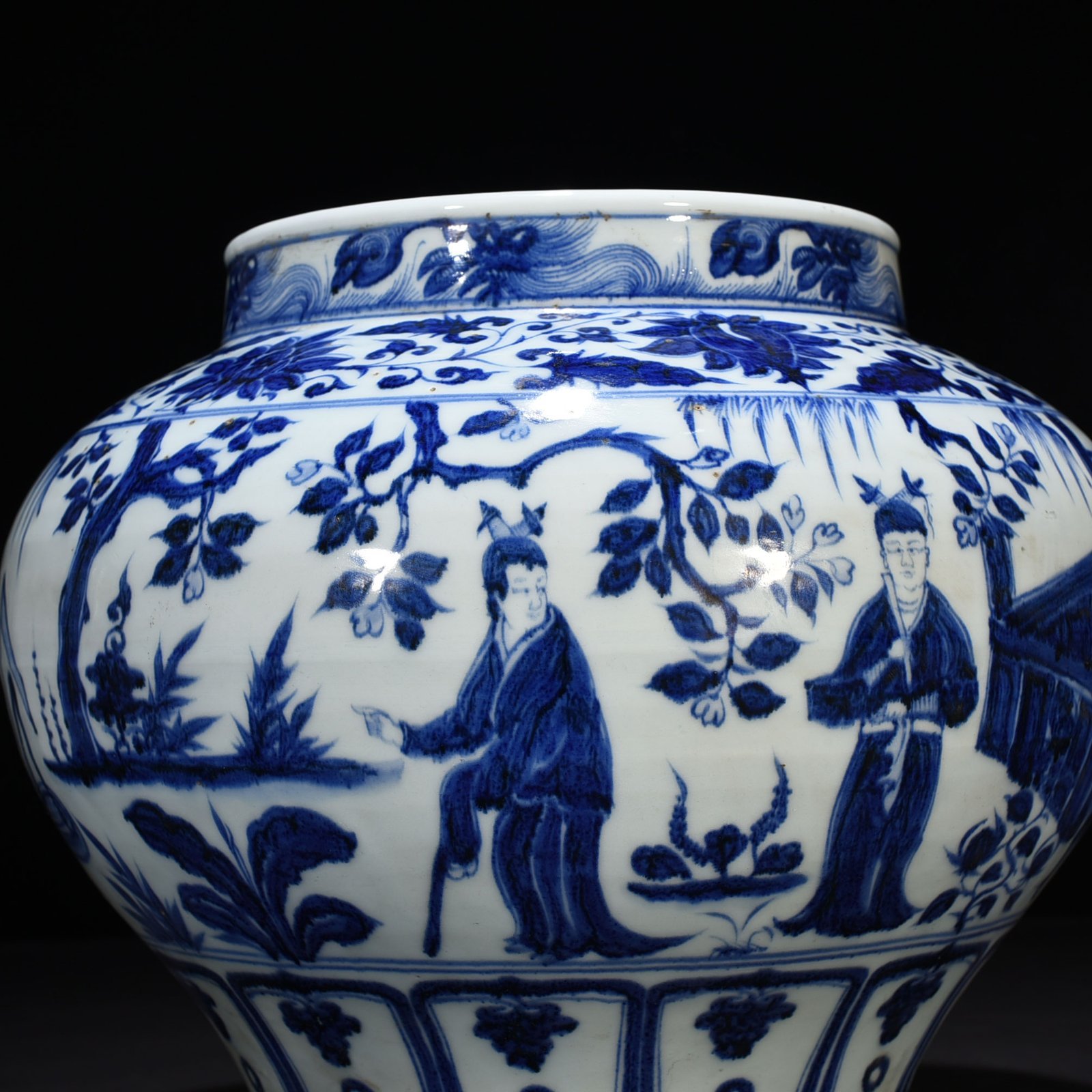 Yuan Dynasty Hall character story jar