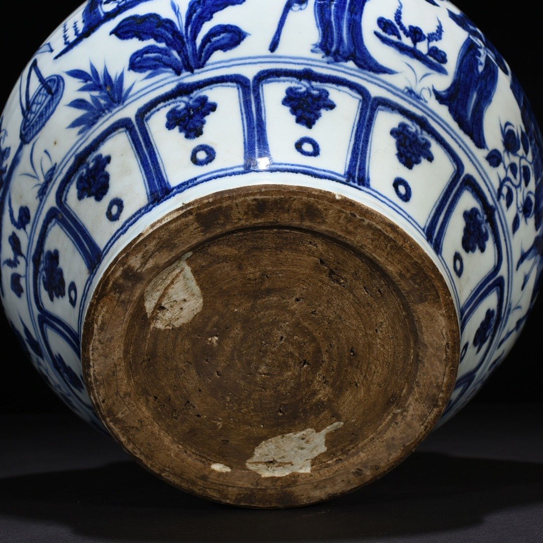 Yuan Dynasty Hall character story jar