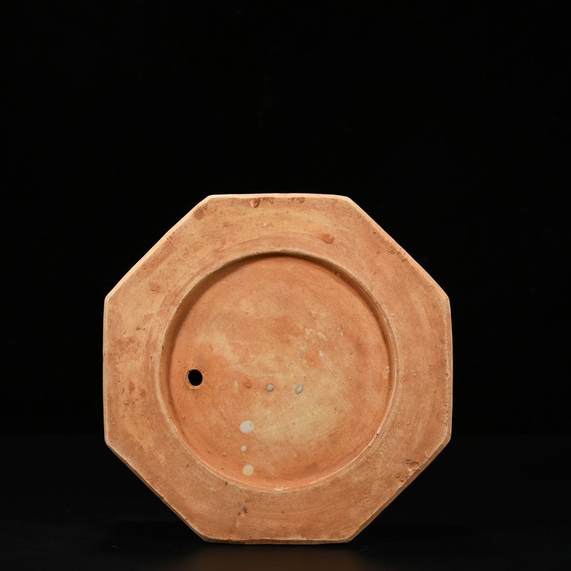 Yuan Dynasty blue and white flower grass and insect pattern octagonal inkstone