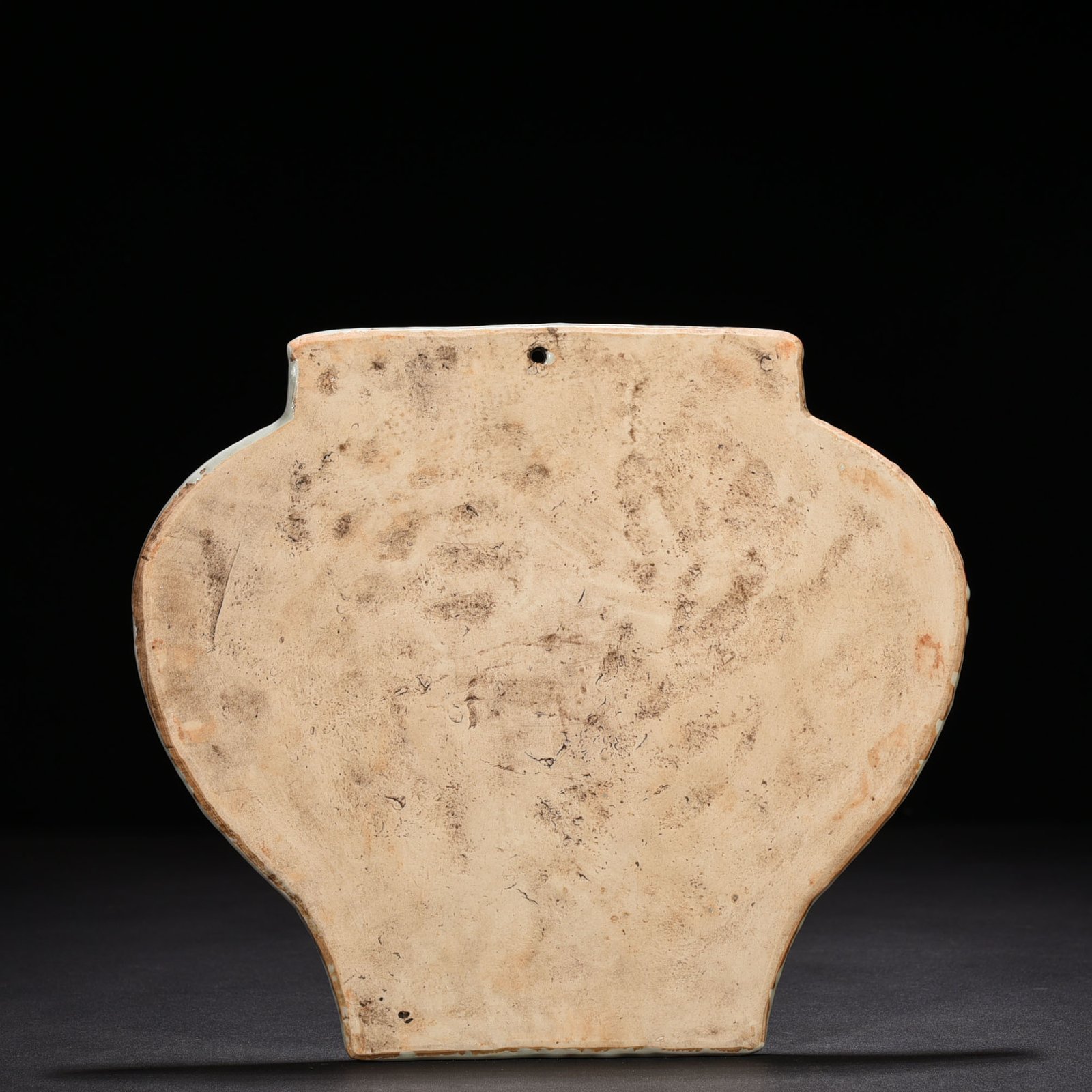 Yuan Dynasty blue and white under the moon story pattern pot-shaped