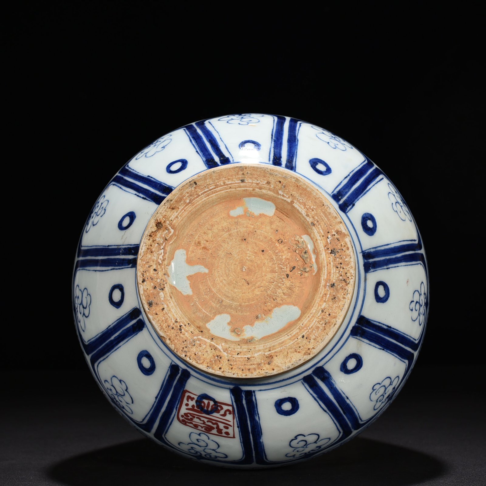 Yuan Dynasty blue and white Arabic style phoenix pattern amphora