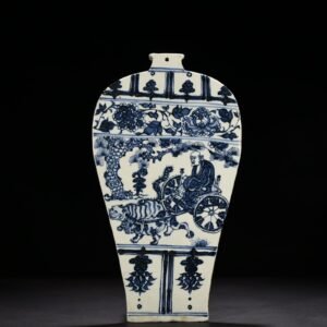 Yuan Dynasty blue and white plum vase