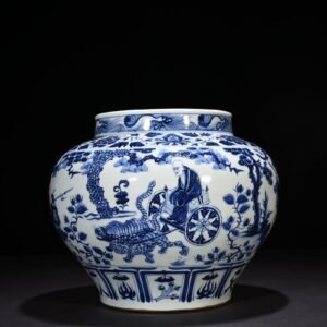 Yuan Dynasty blue and white jar