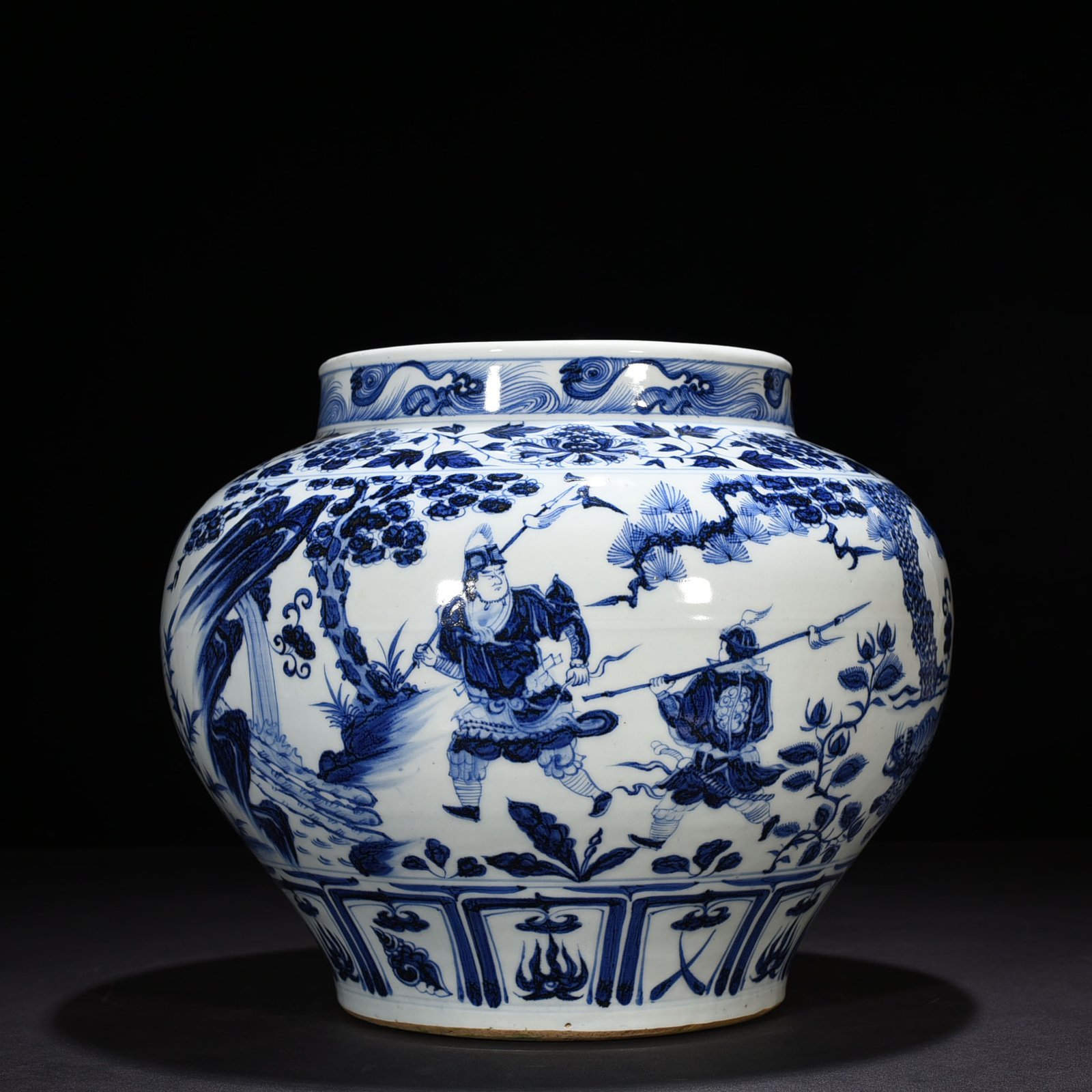 Yuan Dynasty blue and white jar