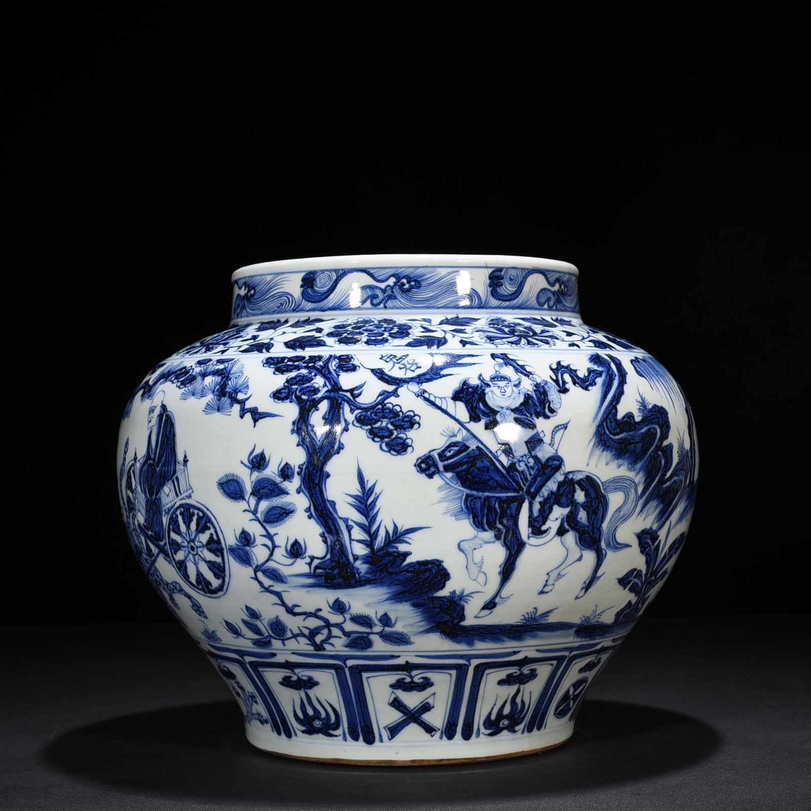 Yuan Dynasty blue and white jar