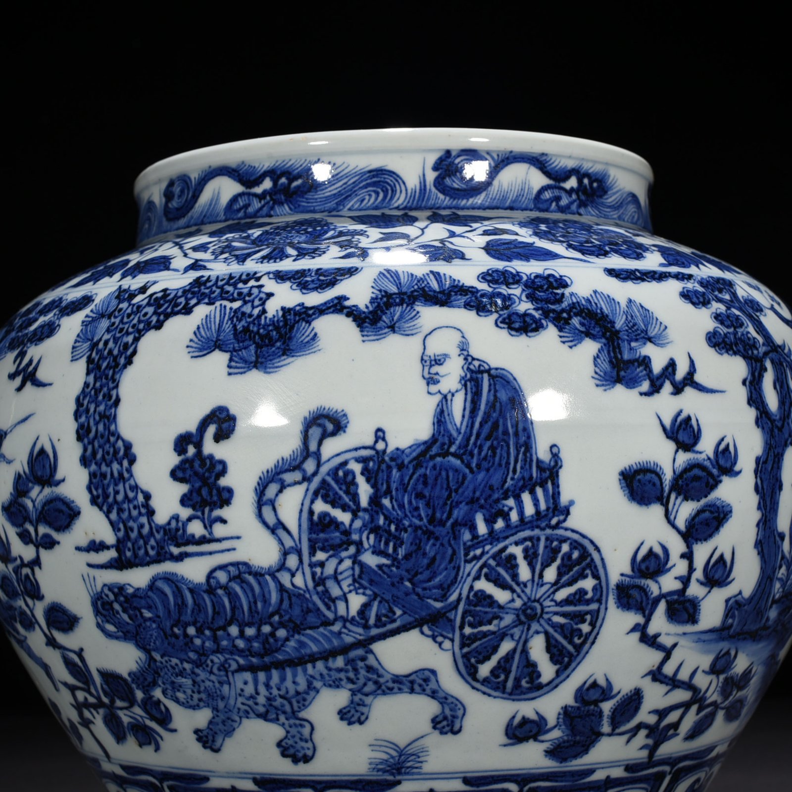 Yuan Dynasty blue and white jar