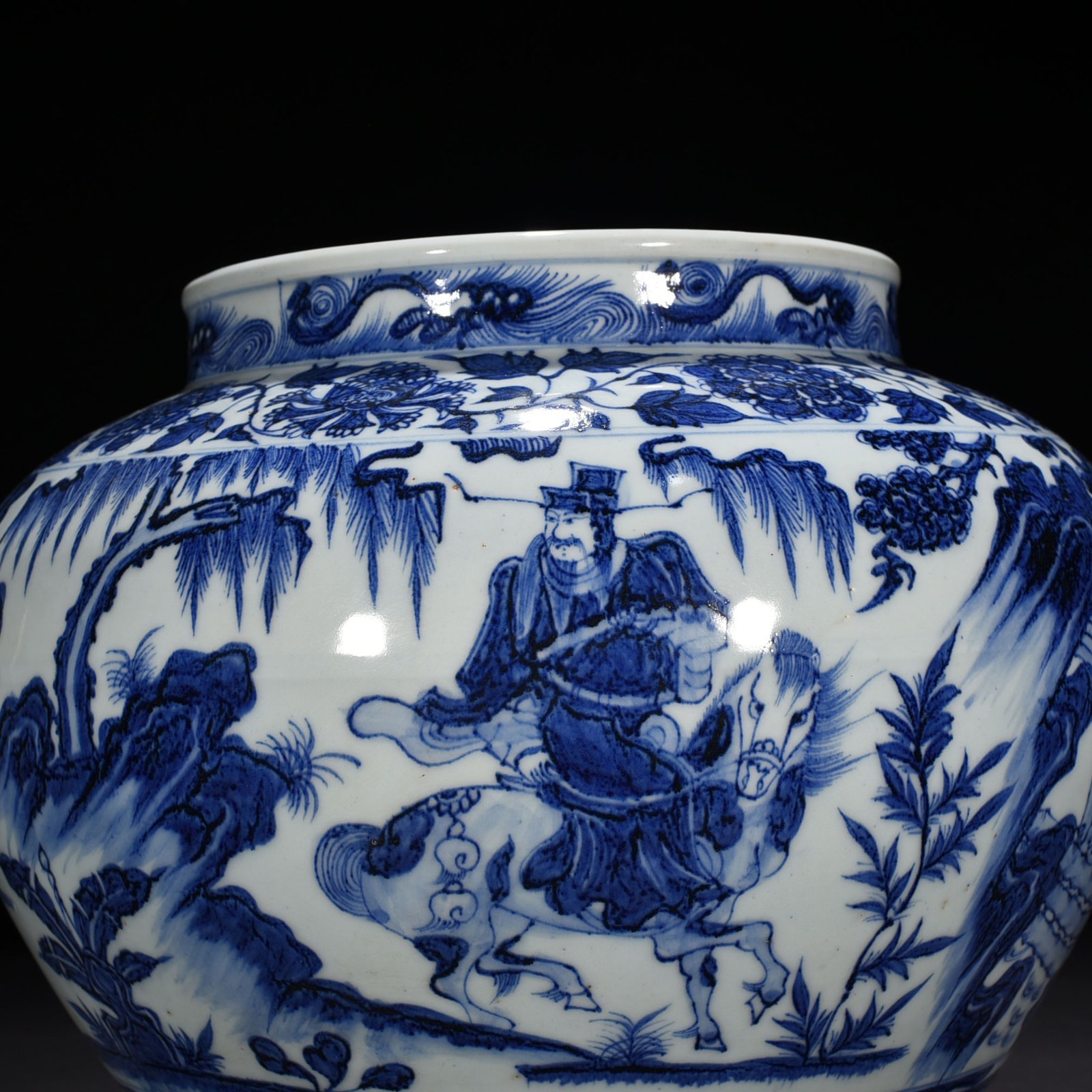 Yuan Dynasty blue and white jar