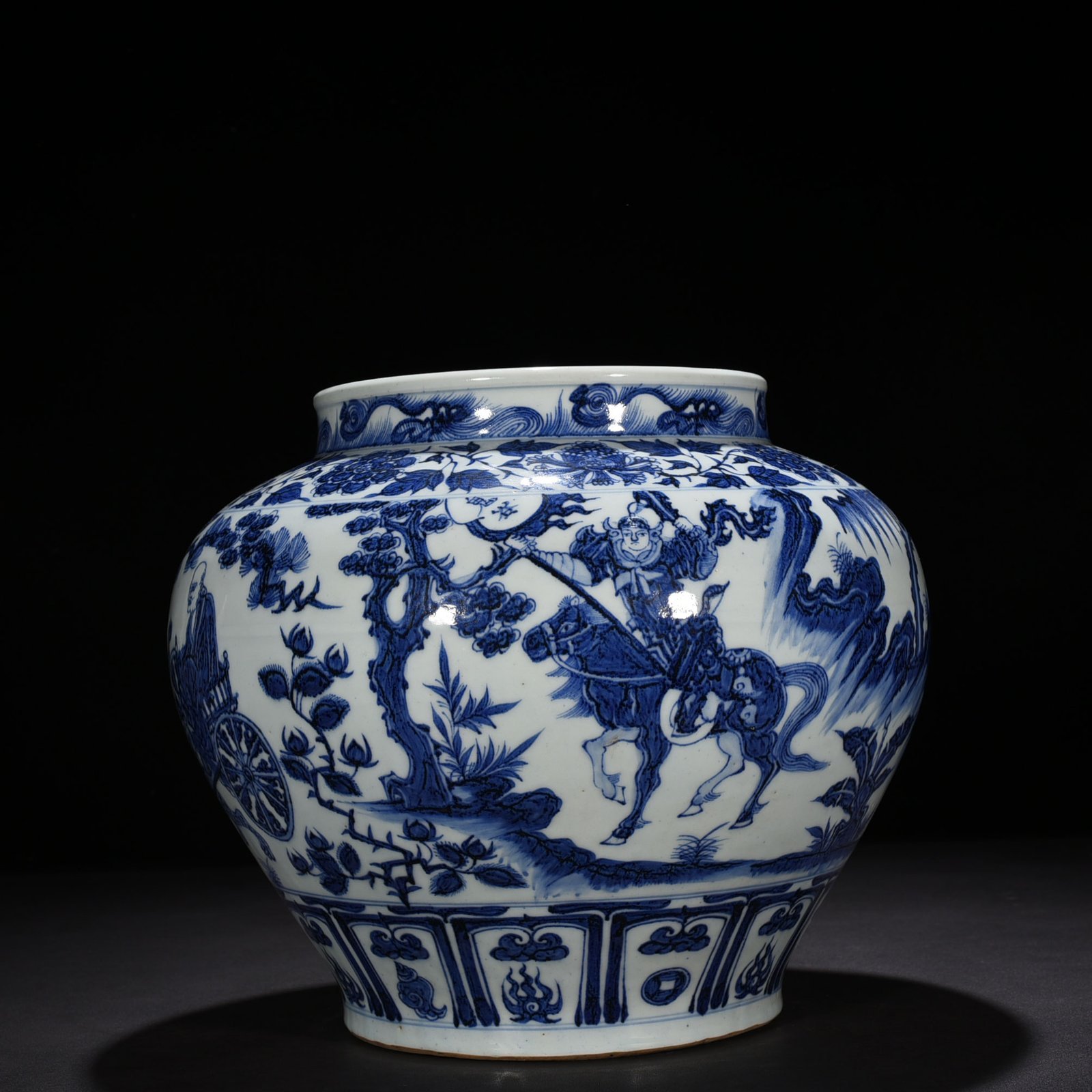 Yuan Dynasty blue and white jar