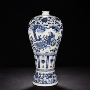 Yuan Dynasty blue and white plum vase