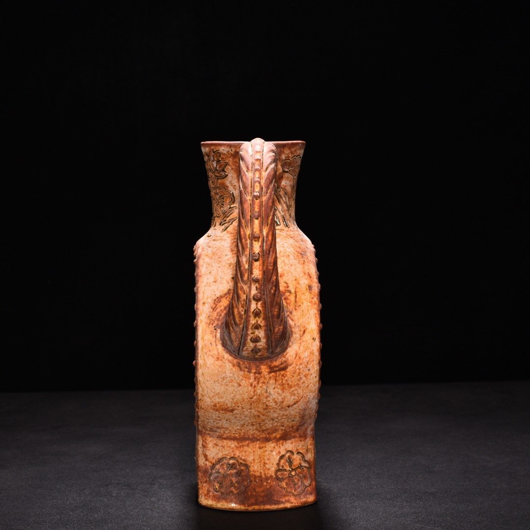Tang Dynasty yellow glaze phoenix head ewer