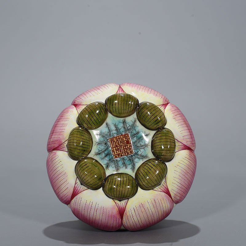 Qing Dynasty Qianlong pastel lotus bowl