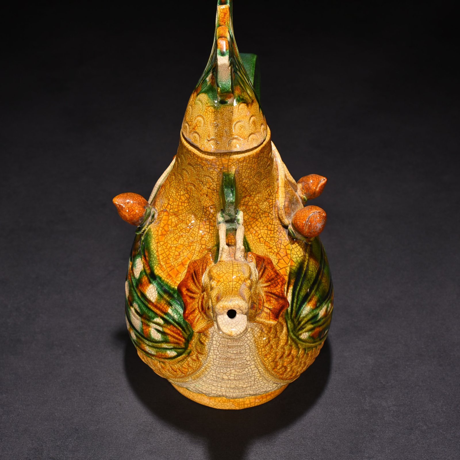 Song Dynasty Sancai Flying Fish Holding Pot
