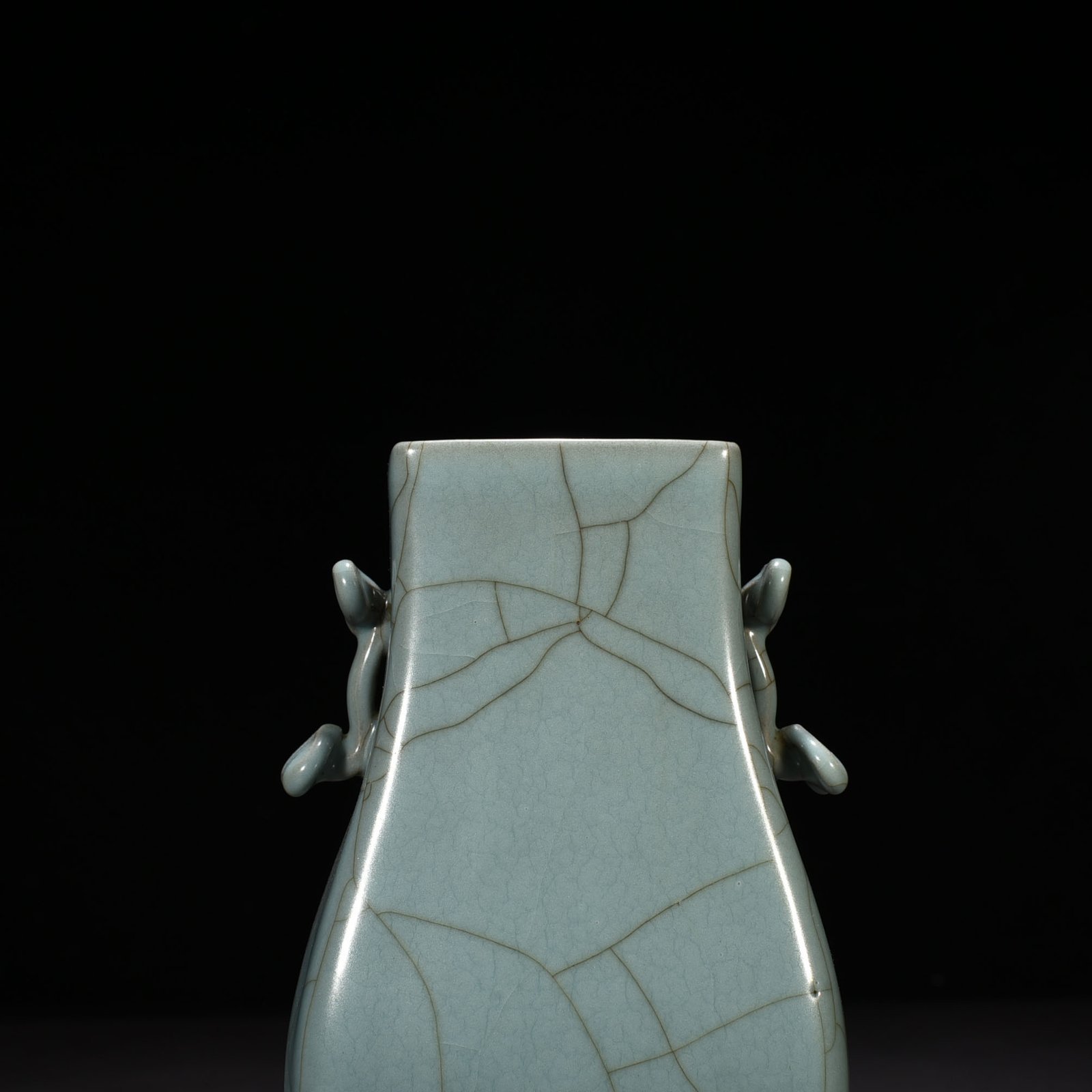 Song Dynasty A celadon-glazed Ruyi’er square vase