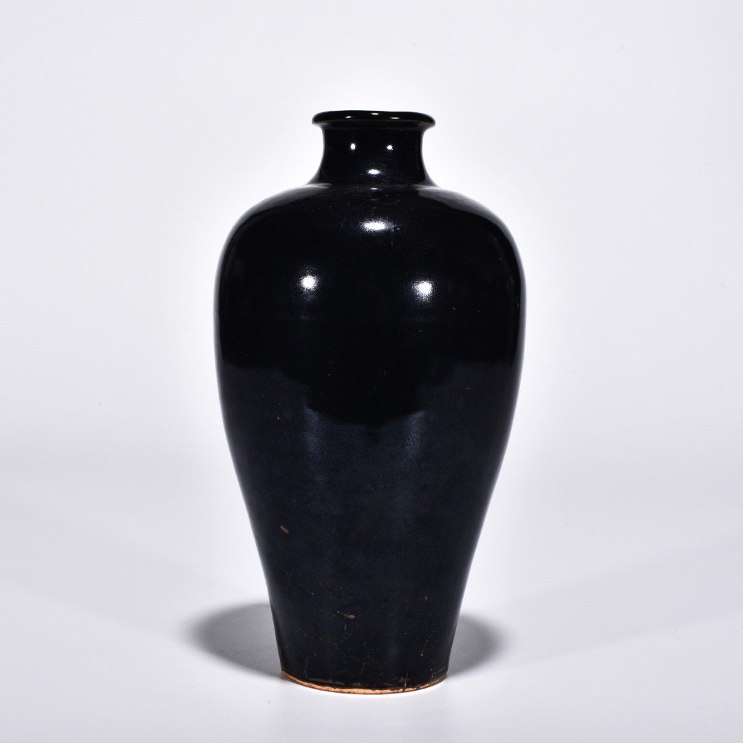 Song Dynasty Jizhou kiln leaf plum vase