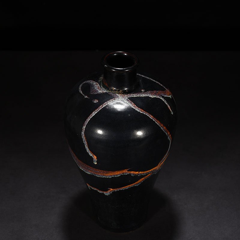 Song Dynasty Jizhou kiln Yaobian plum vase