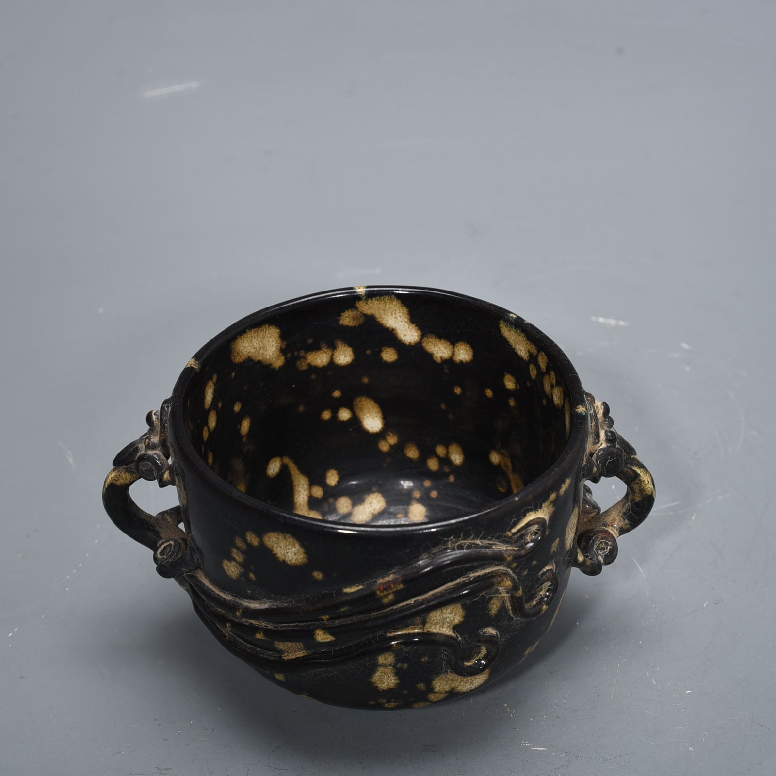 Song Dynasty Jizhou Kiln Chilong Ear Washer