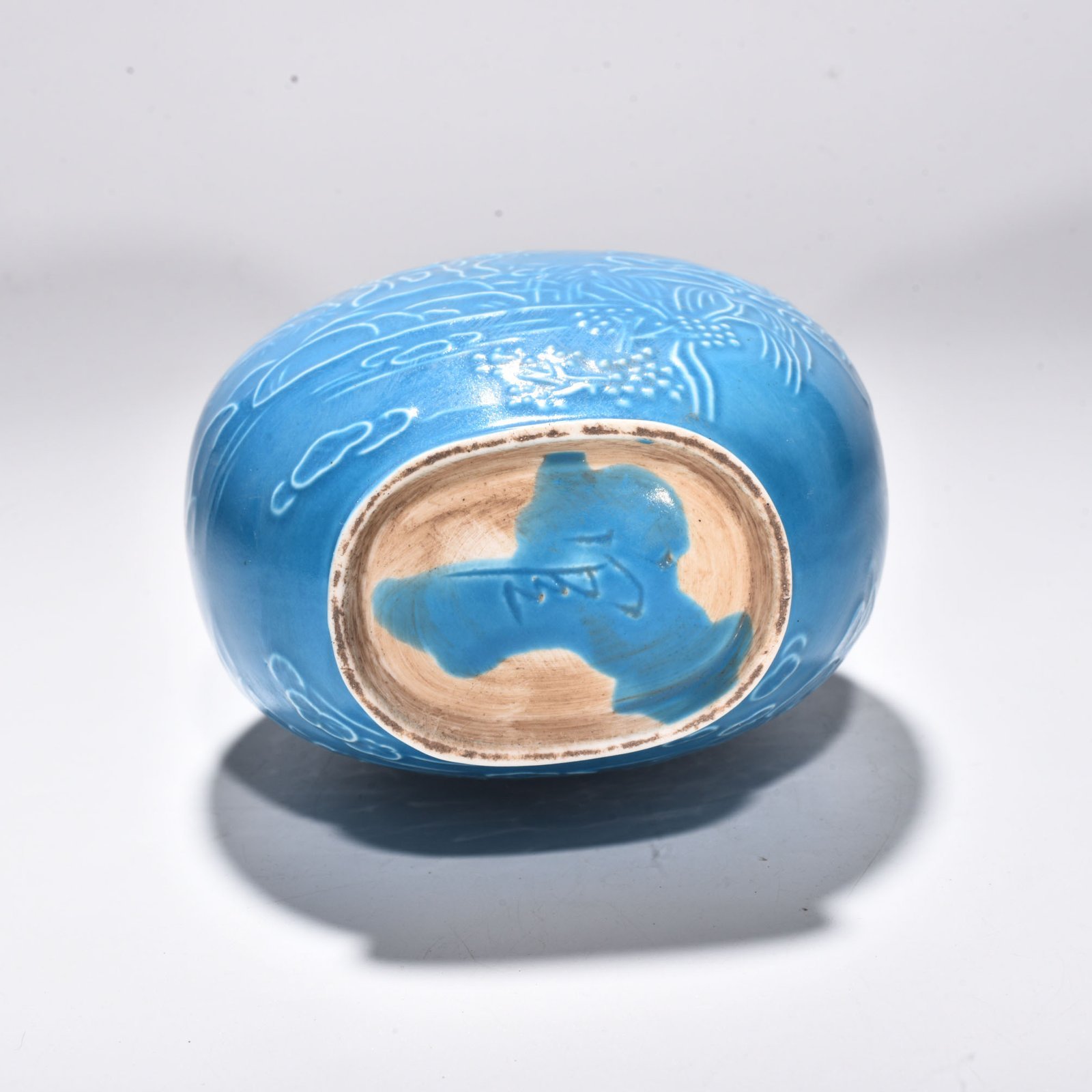 Song Dynasty blue-glazed Ding kiln landscape pattern vase