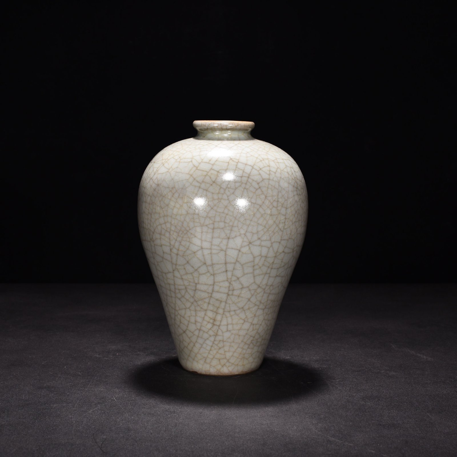Song Dynasty official kiln celadon plum vase