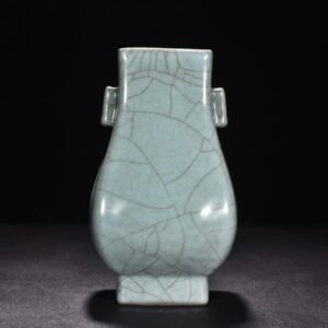 Song Dynasty official kiln celadon flat ear vase