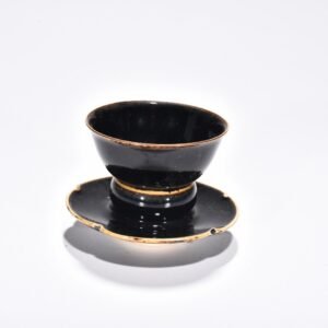 Song Dynasty Ding kiln black Ding lamp holder