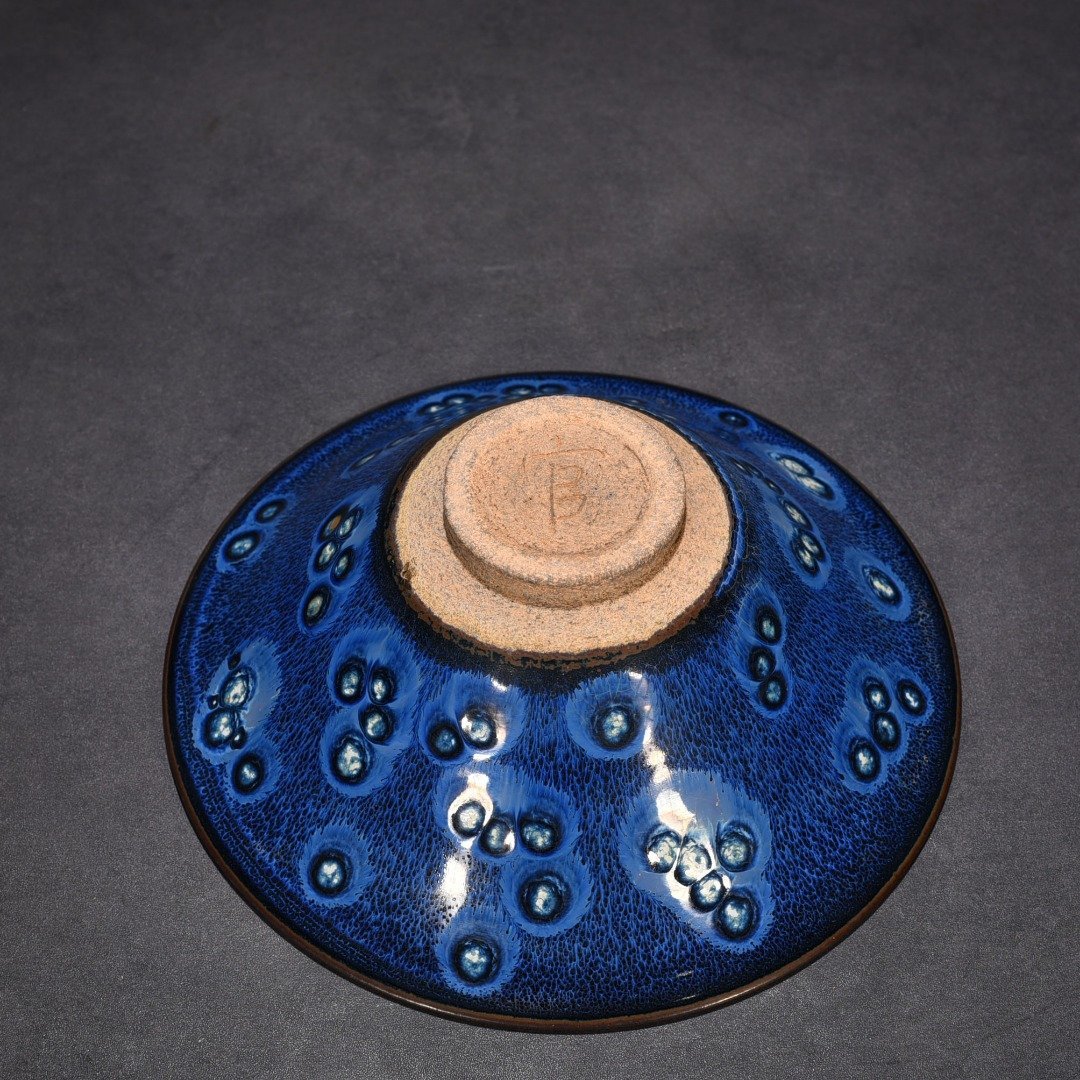 Song Dynasty Jianyao official style Tianmu lamp and bamboo hat bowl