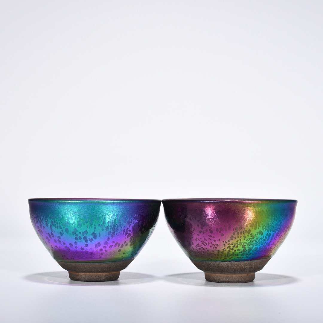 Song Dynasty Jianyao Yaobian colorful girdle cup