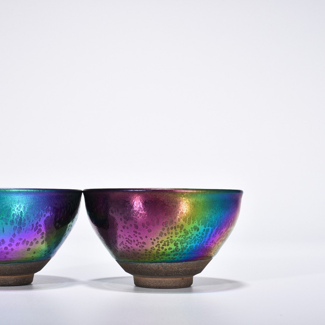 Song Dynasty Jianyao Yaobian colorful girdle cup