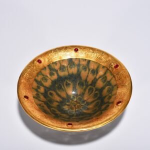 Song Dynasty A rust-spotted glazed bamboo hat from Jianyao